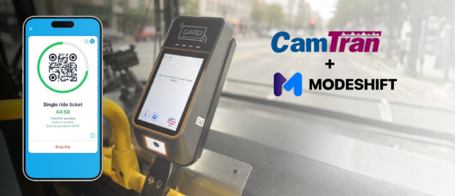 CamTran Modeshift fare collection platform CamTran Modeshift fare collection platform